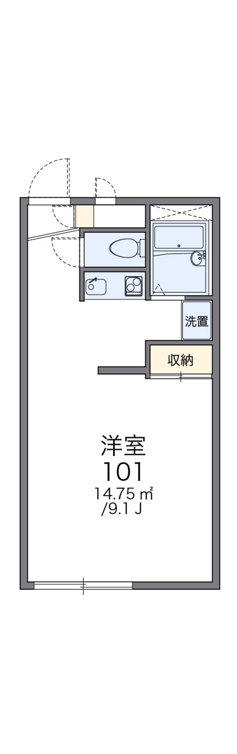レオパレスウィル 間取図