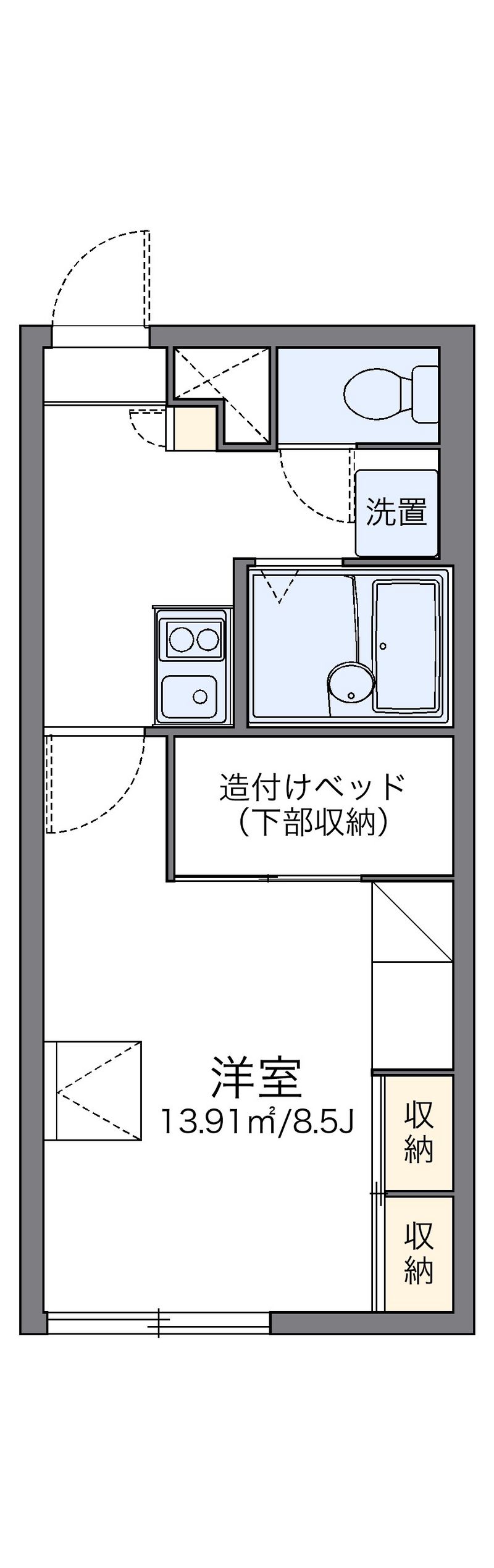 レオパレスＴＲＥＳＢＩＥＮ十勝 間取図