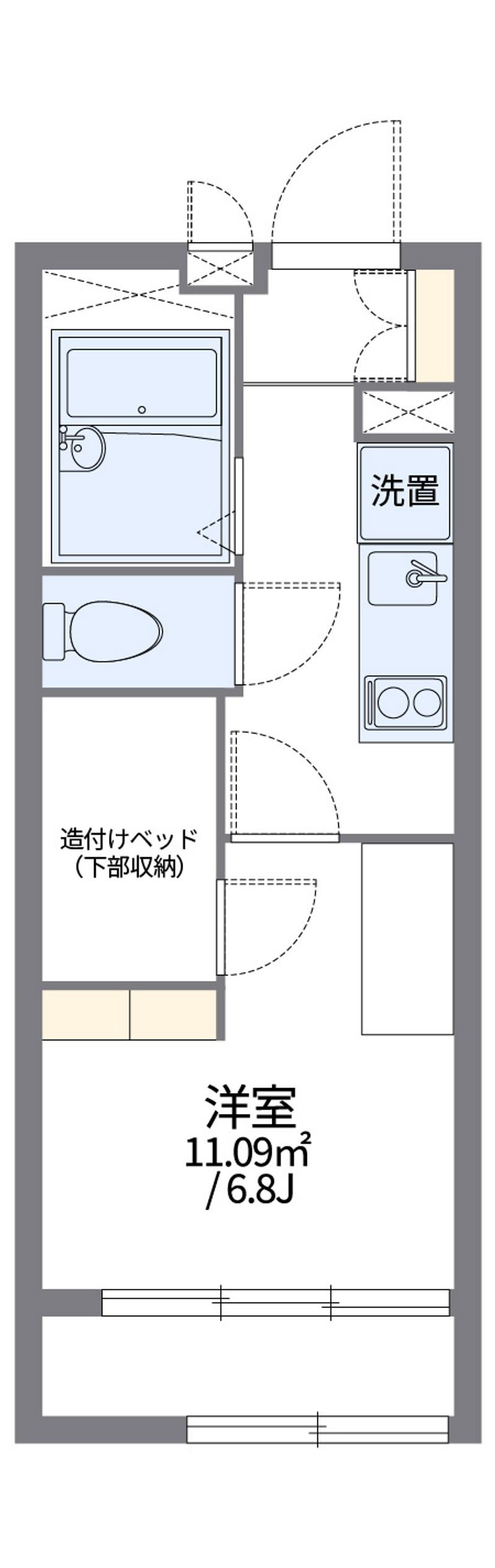 レオパレスダンデライオン 間取図