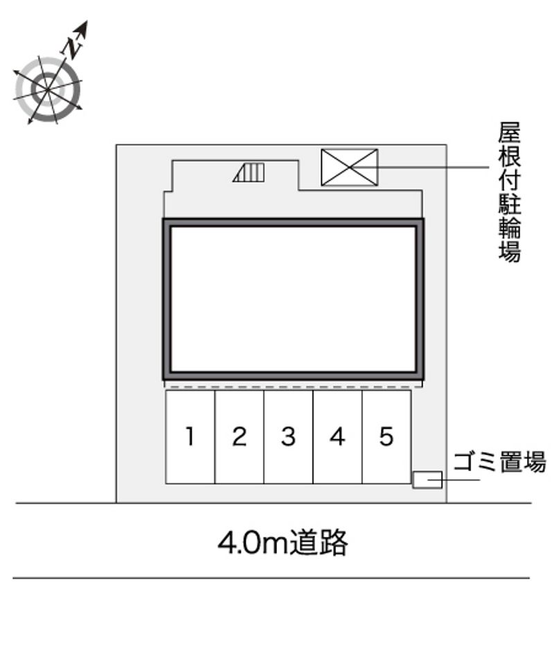 レオパレスドミール白子 配置図