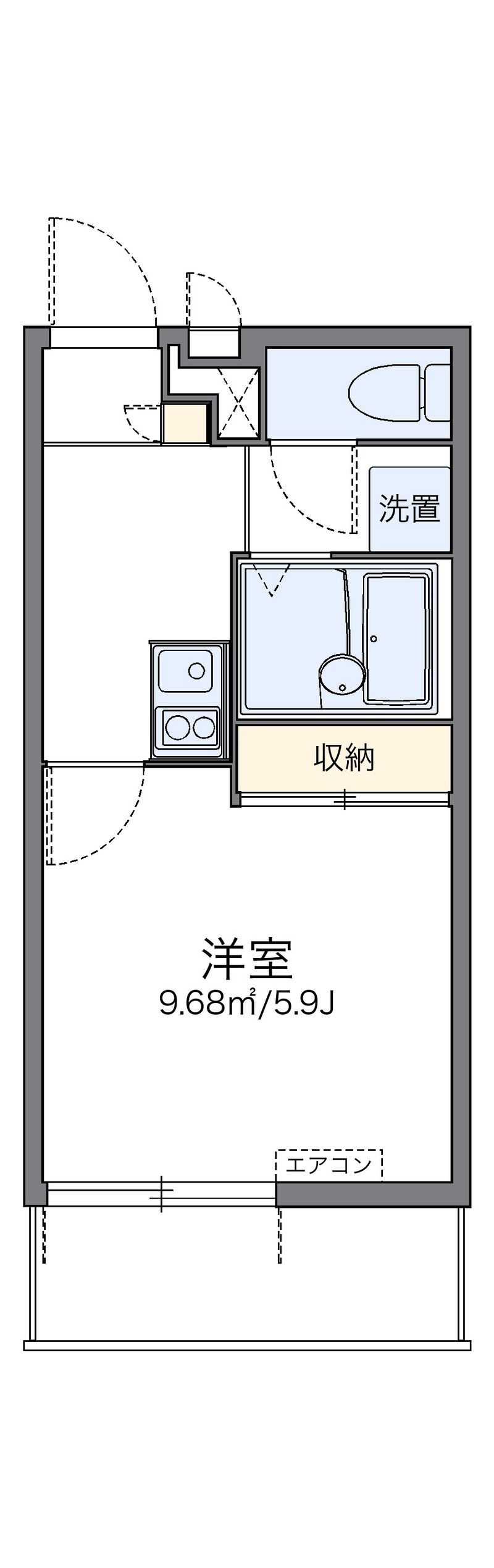 レオパレス悠和 間取図
