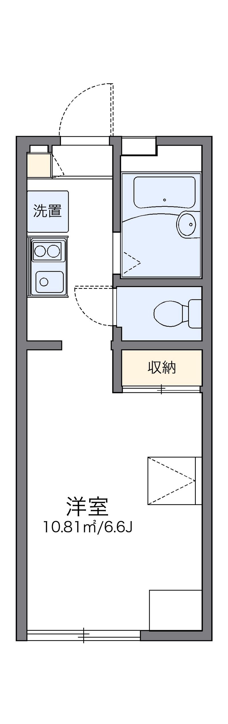 レオパレス霞ヶ丘 間取図