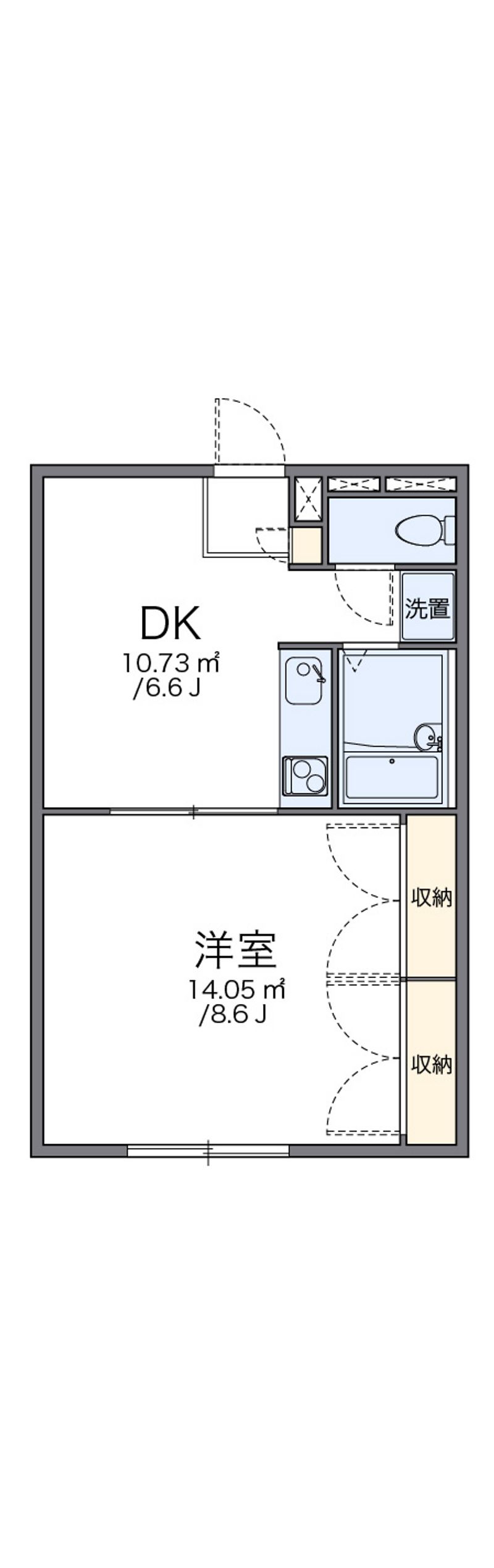 レオパレス向日葵 間取図