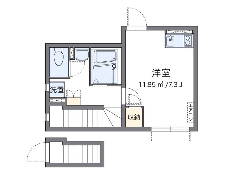 クレイノクレセント 間取図