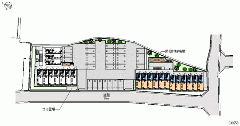 レオパレス翼Ⅵ 月極駐車場