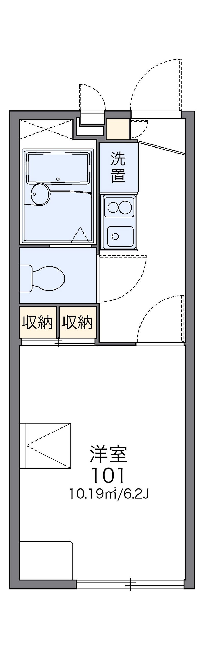 レオパレスグリュック 間取図
