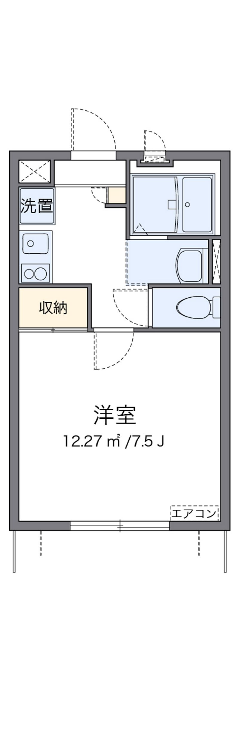 レオパレスコンフォート 間取図