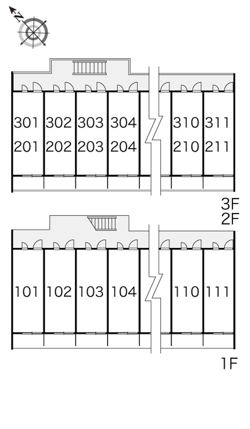 レオパレスＲａｆｆｉｎｅｉｇｅ 間取配置図