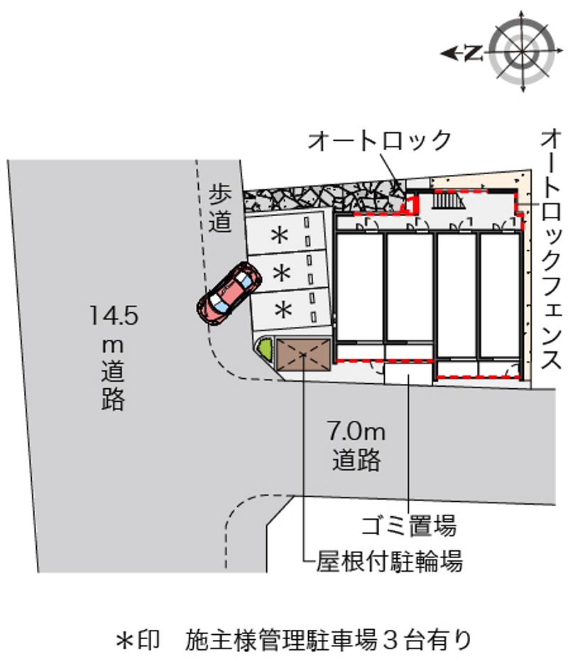 クレイノ四季 配置図