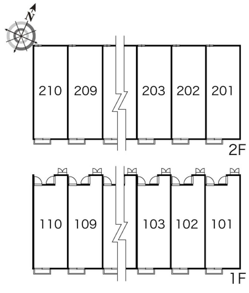 レオパレスエスペランサ 間取配置図