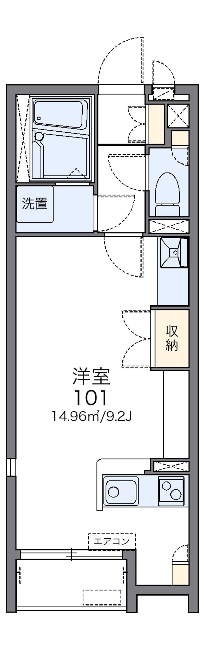 レオネクストみやびⅡ 間取図