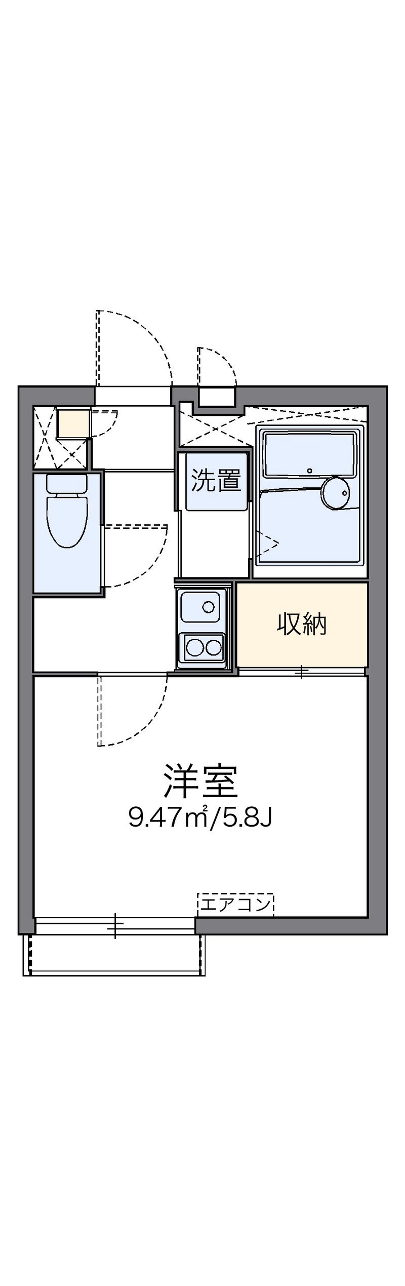 レオパレスマインド 間取図