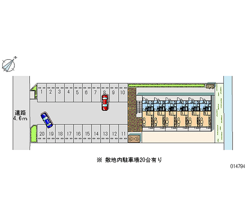 レオパレスドゥー 月極駐車場