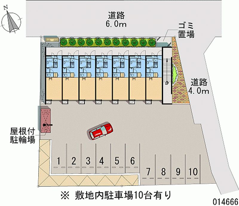 レオパレスユーハイツ 月極駐車場