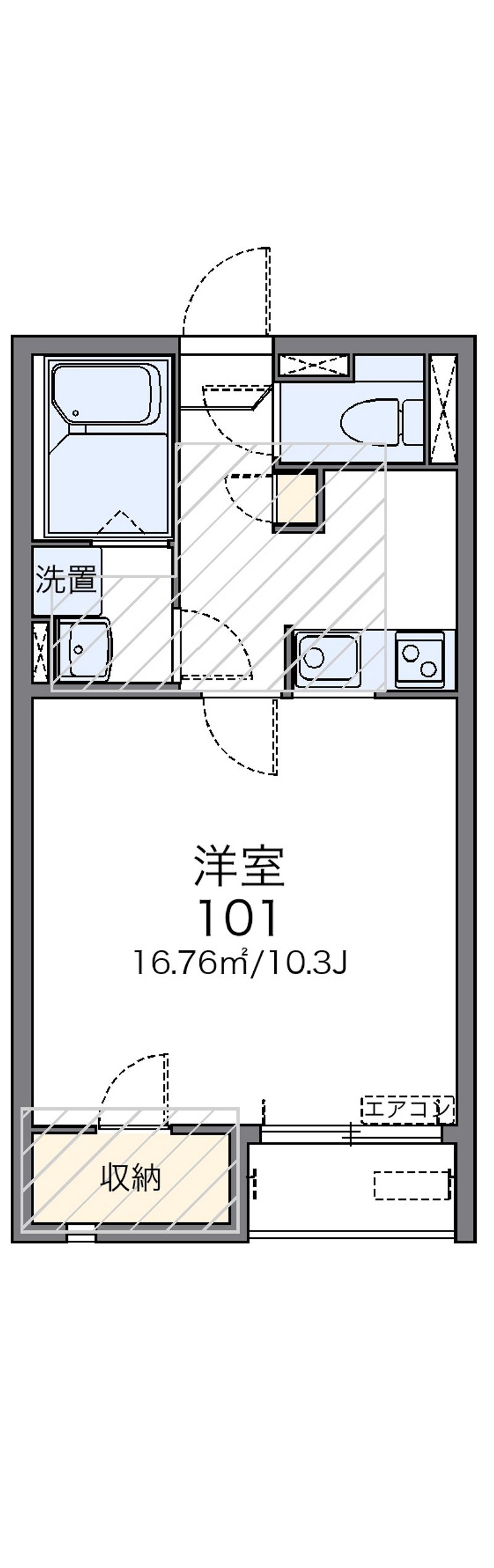 レオネクストフロレゾンＡ 間取図