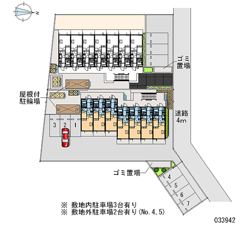 レオパレスカーニバルⅡ 月極駐車場