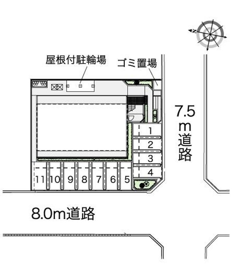 レオパレスフライハイト 配置図