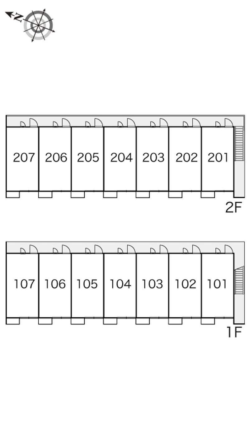 レオパレス四ッ池 間取配置図