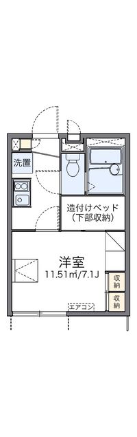 レオパレス飛田給ハイム 間取り図