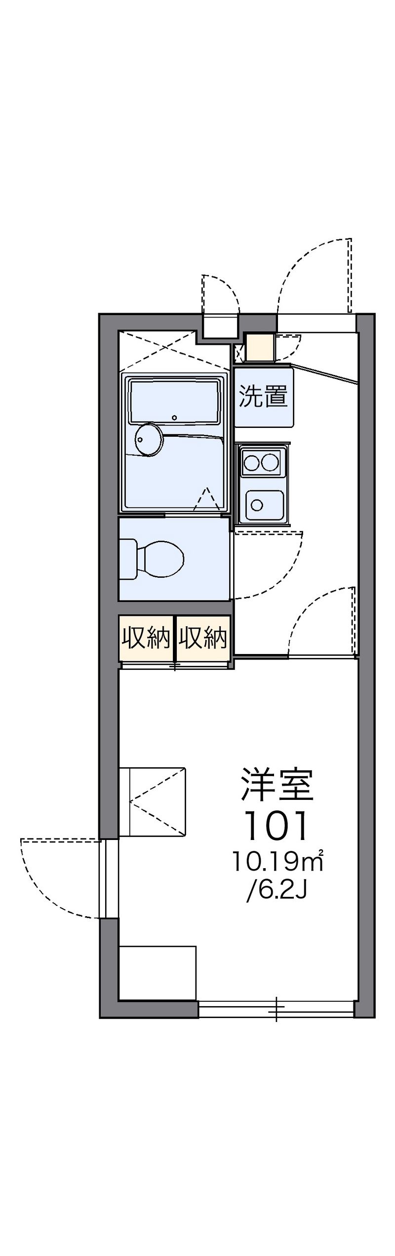 レオパレス福住 間取図