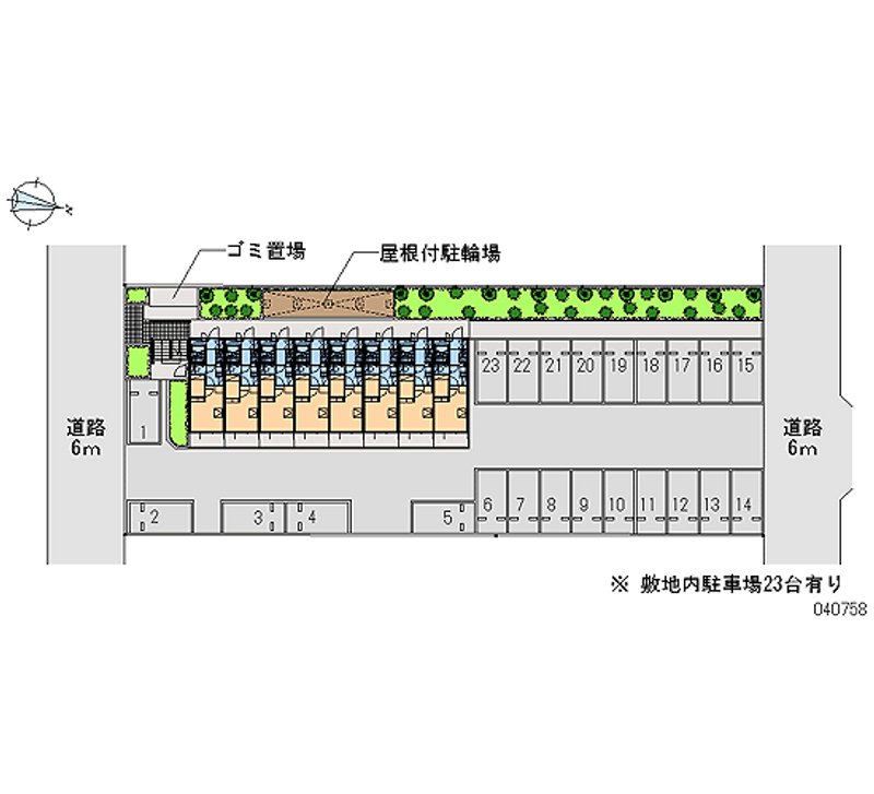 レオパレスフラックス 月極駐車場