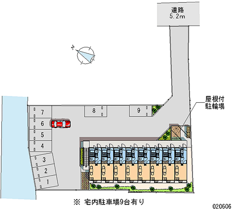 レオパレスアンドロメダ 月極駐車場