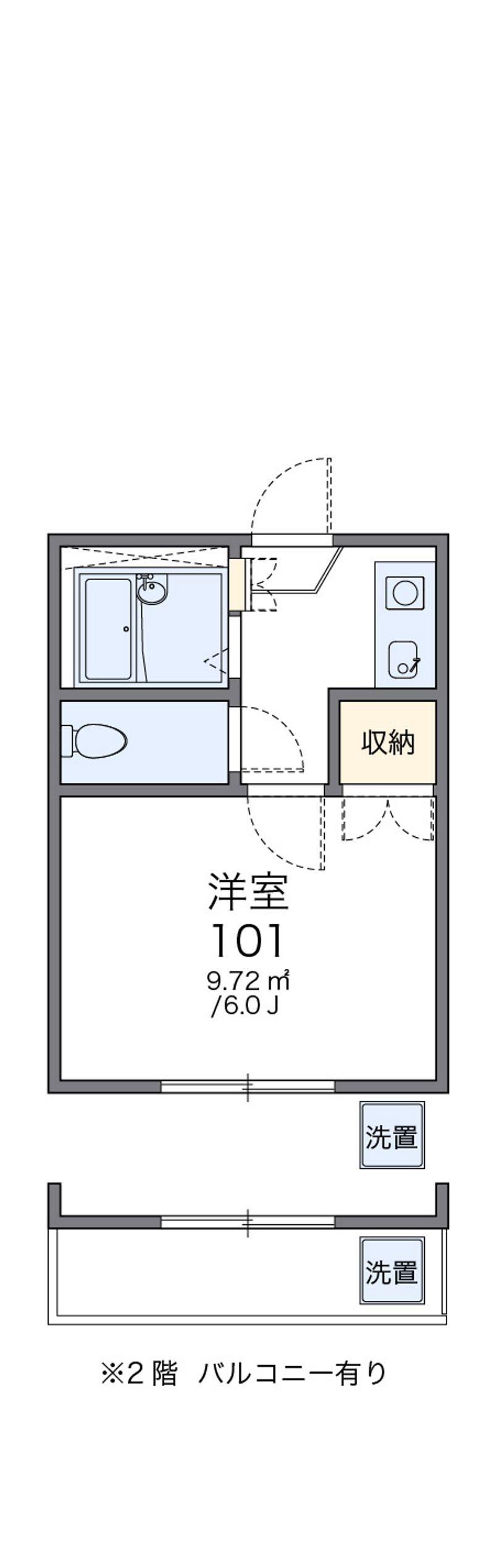 レオパレス中野第７ 間取図