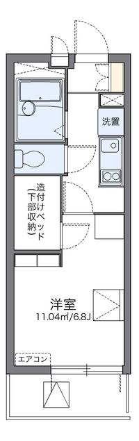 レオパレス岸町 間取り図