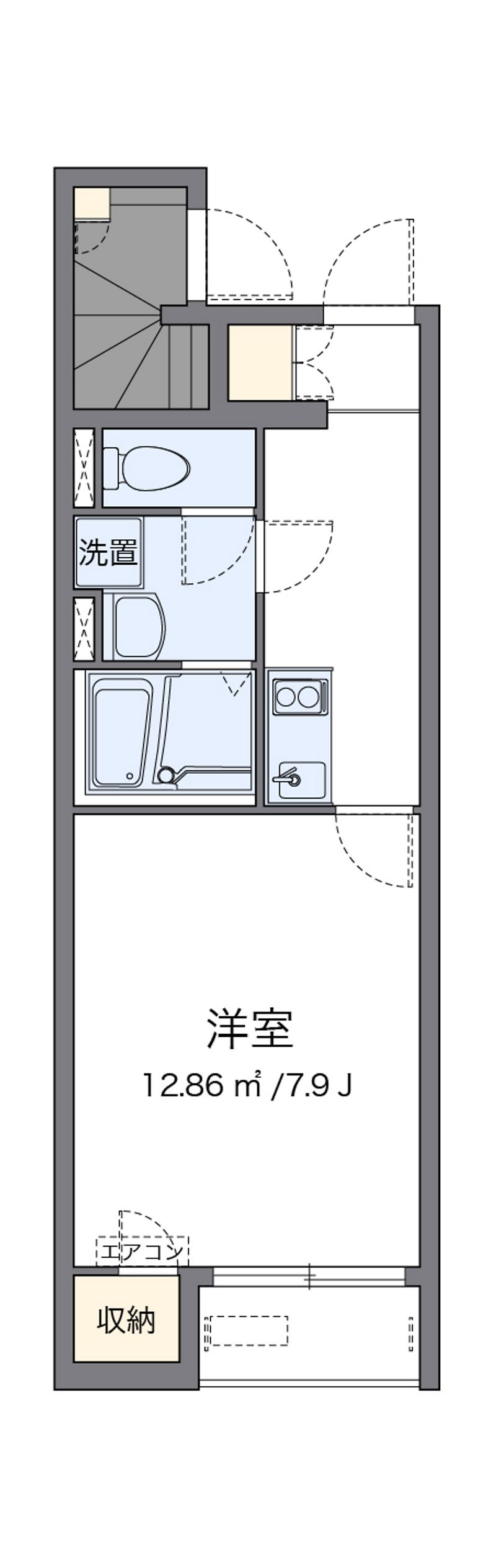 クレイノＰＬＡＴＩＮＡ 間取図
