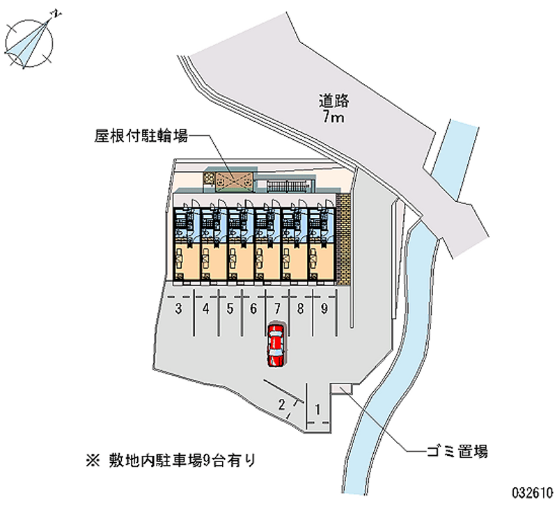 レオパレス横路Ⅱ 月極駐車場