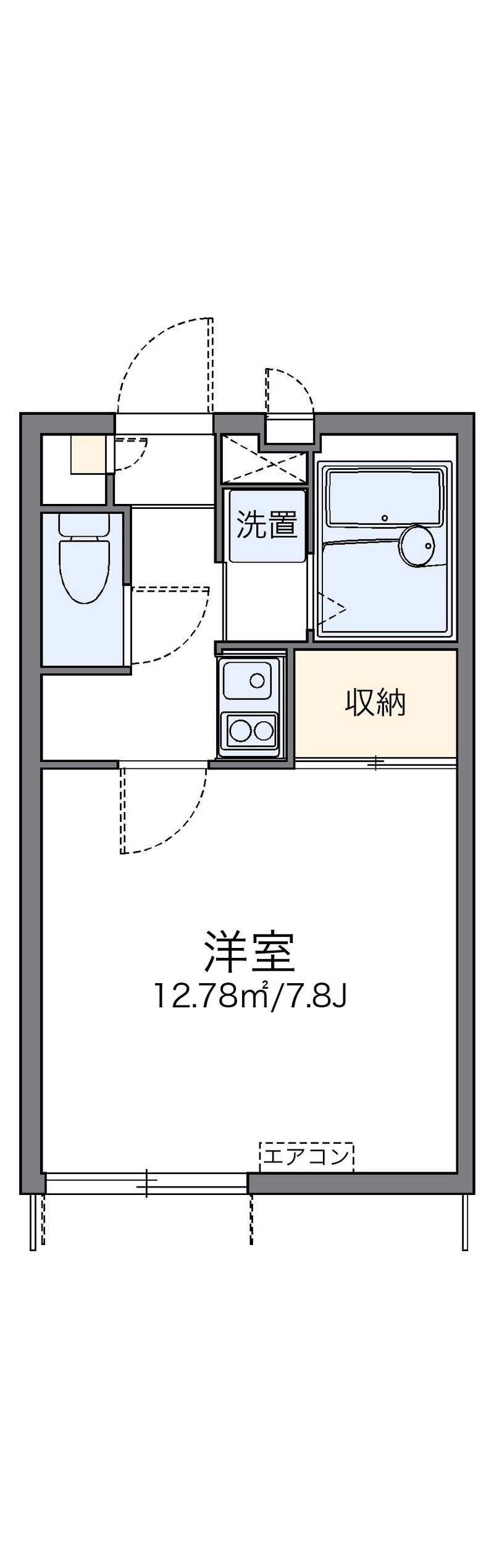 レオパレスアネモス 間取図