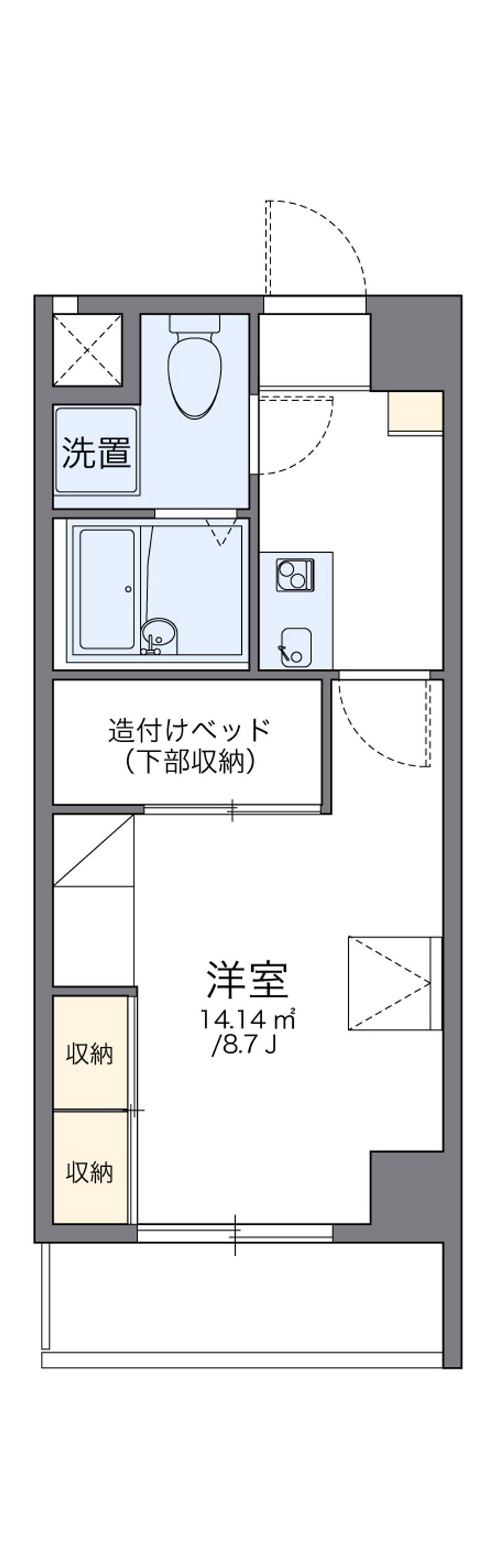 レオパレスさくら中央 間取図