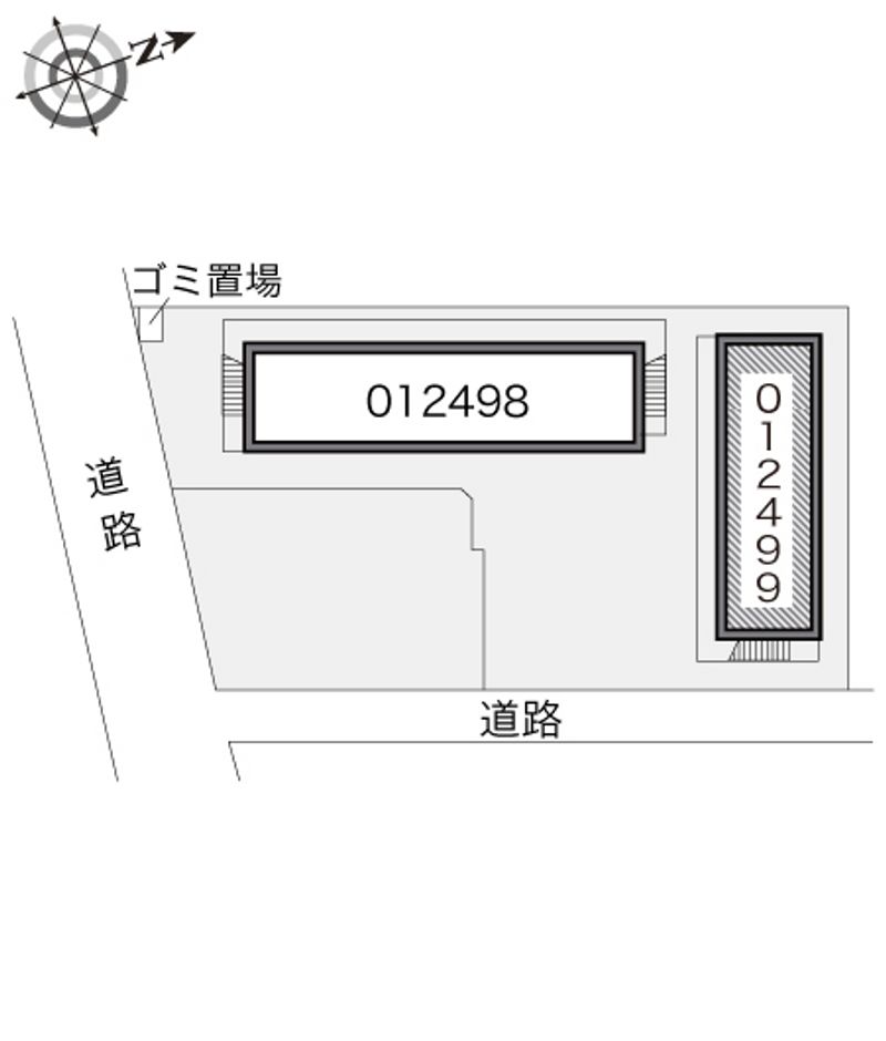 レオパレスマ・メゾンＢ 配置図