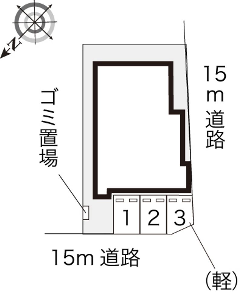 レオパレス千歳町第１Ｆ 駐車場