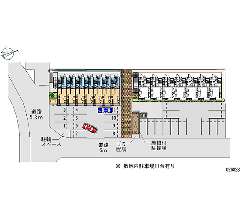 レオパレスヴィラ２ 月極駐車場