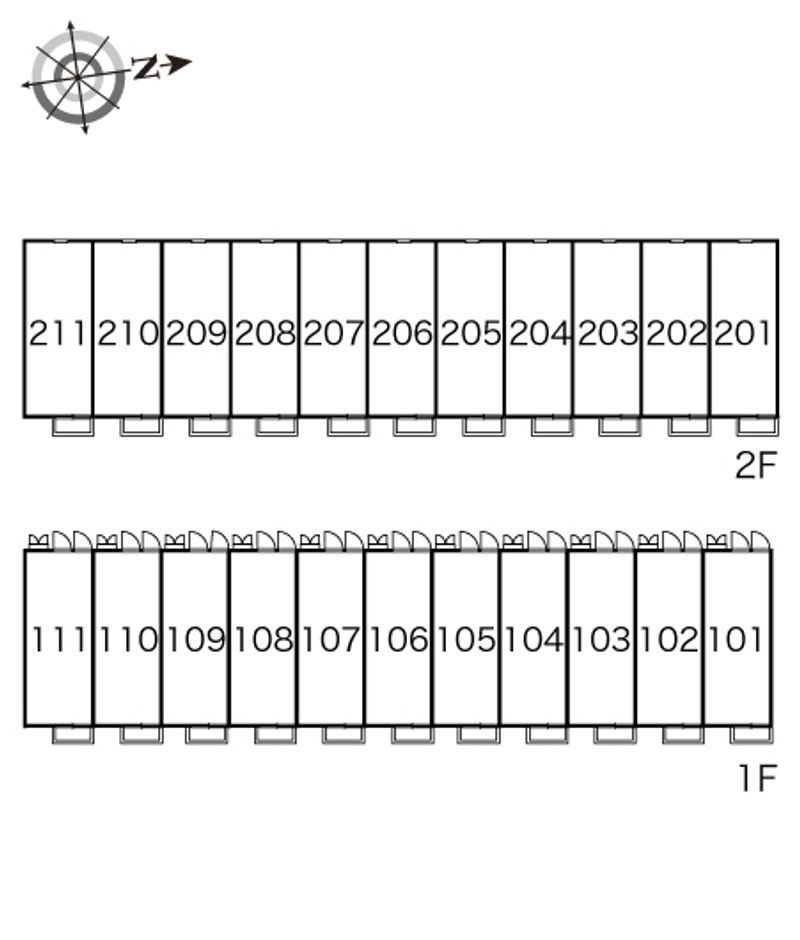 レオパレスアルジェント 間取り配置図