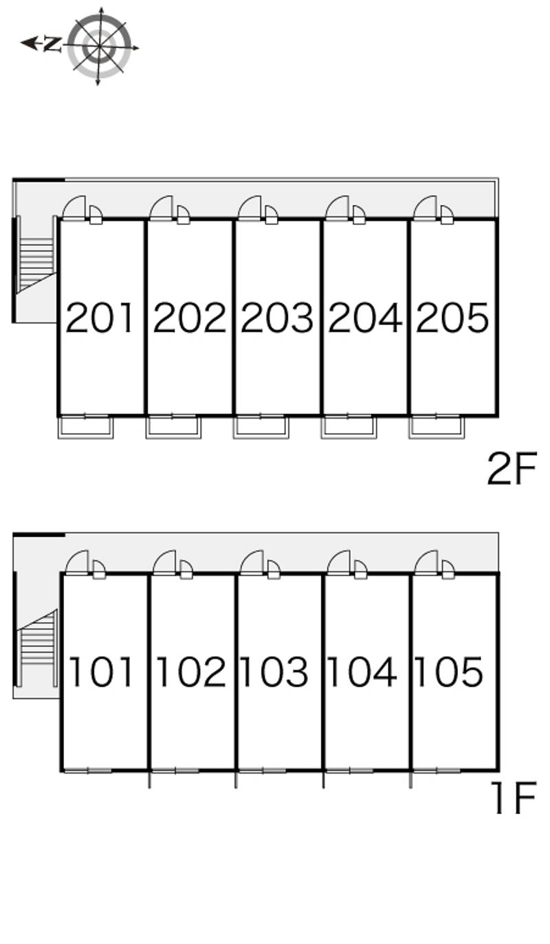レオパレスヴィーブル 間取配置図