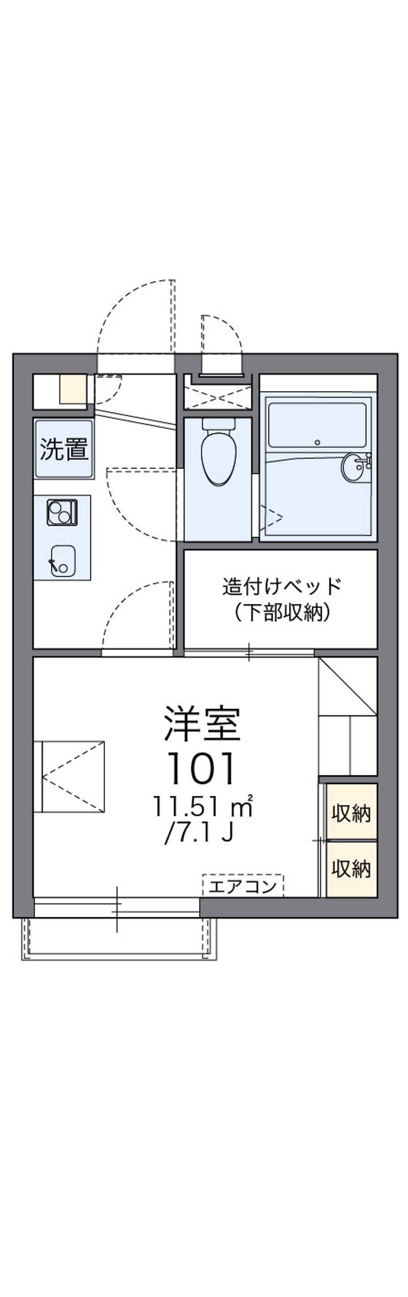 レオパレスショールマーシュ 間取図