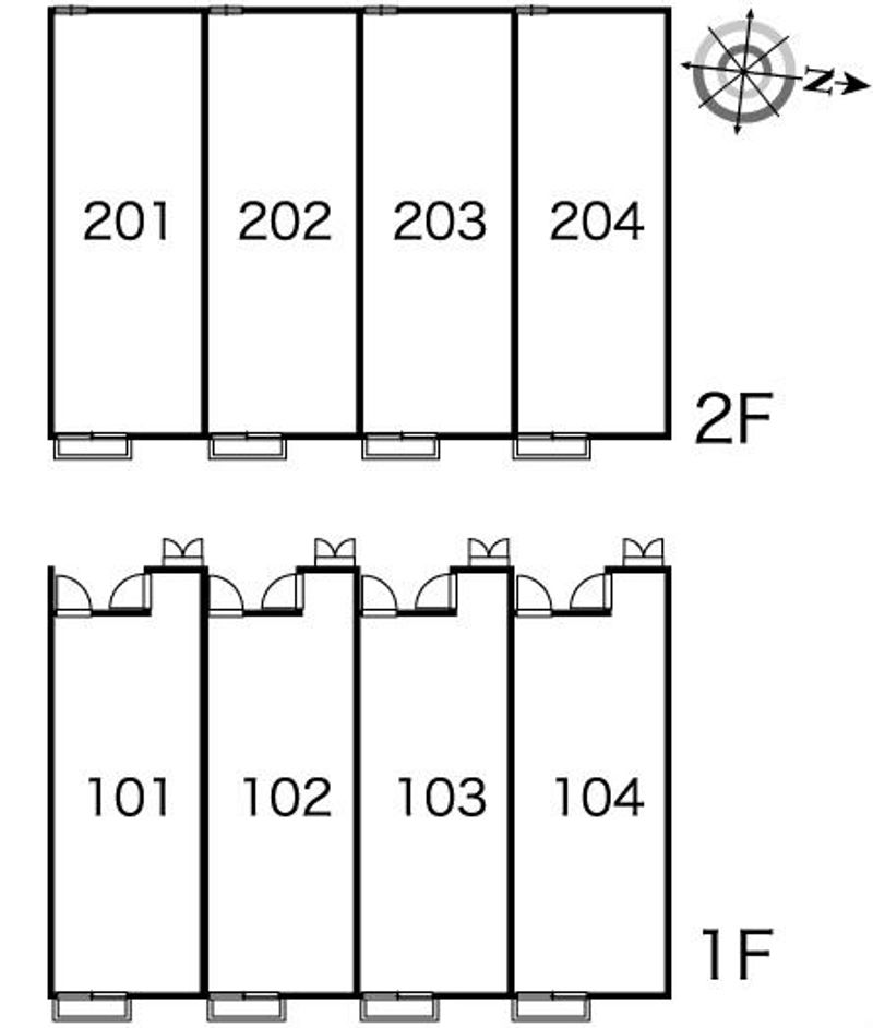 レオパレスウィステリア 間取配置図