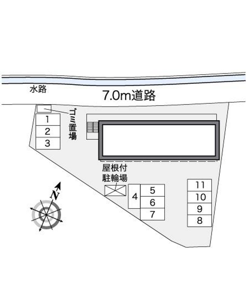 レオパレスバリオクラーロ 配置図