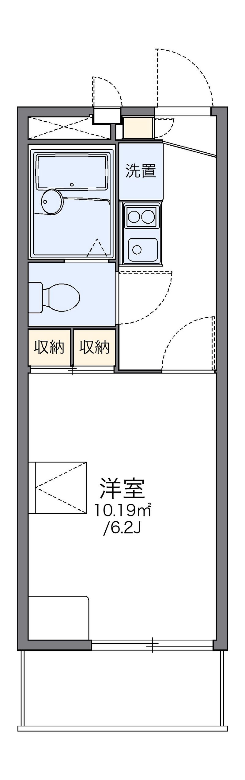 レオパレスラコルト 間取図