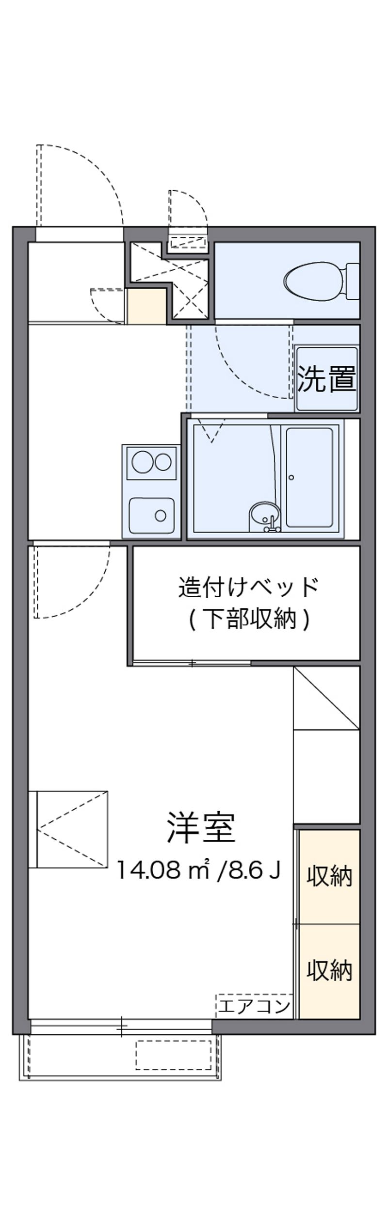 レオパレスヤチヨ 間取図