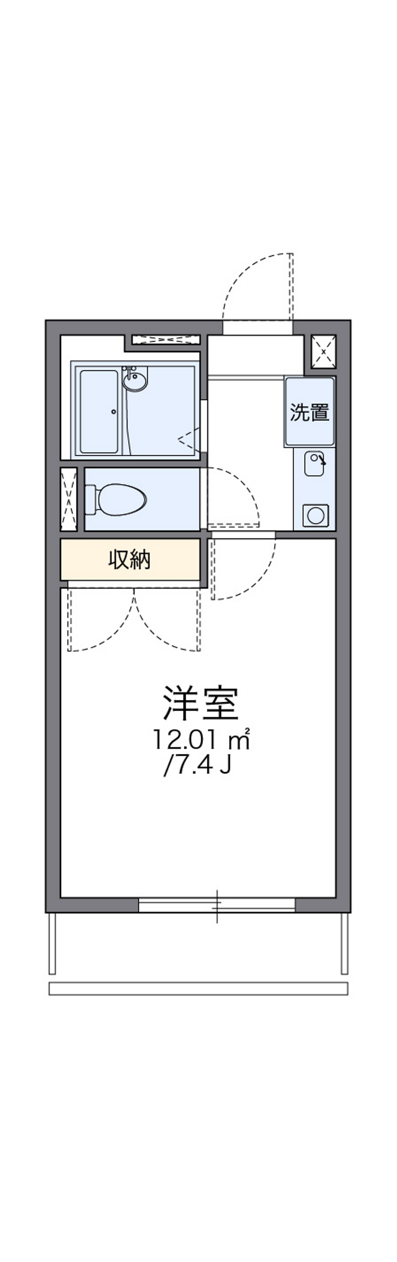 レオパレスクリスタルⅡ 間取り