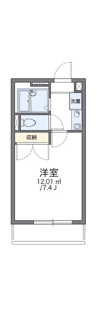 レオパレスクリスタルⅡ 間取り図