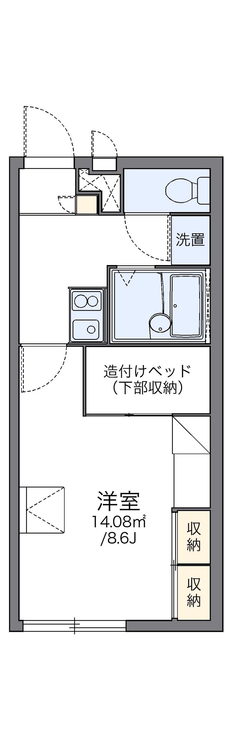 レオパレスＣＯＮＦＯＲＴ加古川 間取図