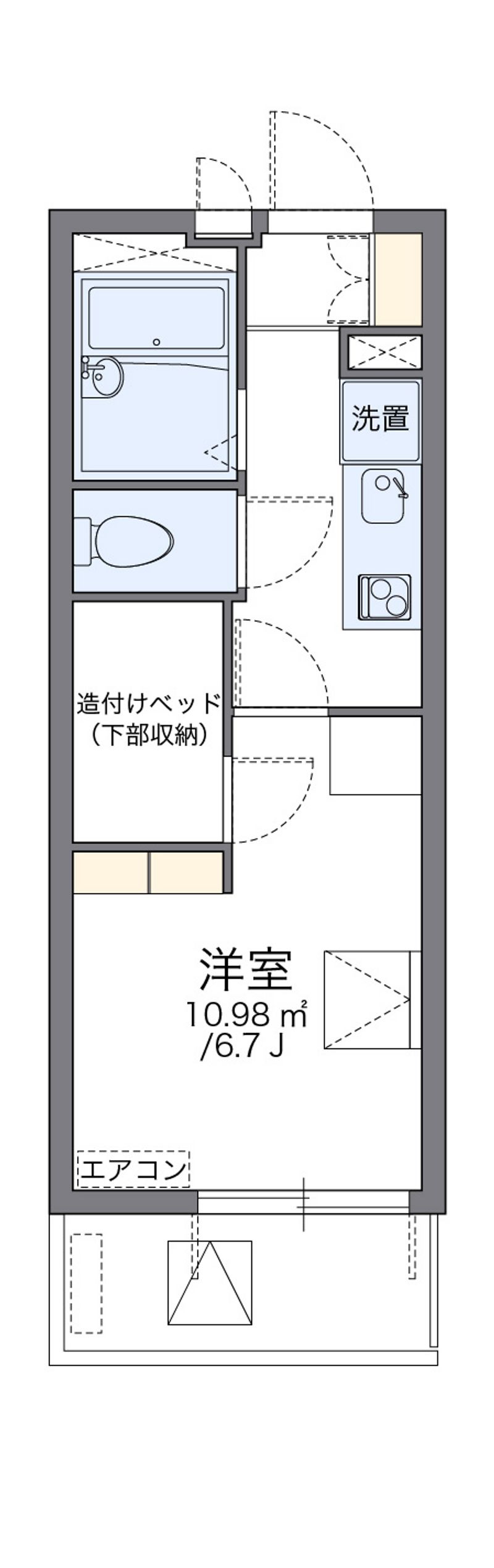 レオパレスプリオール東山Ⅲ 間取図