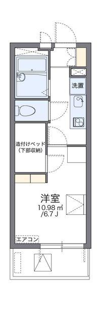レオパレスプリオール東山Ⅲ 間取り図