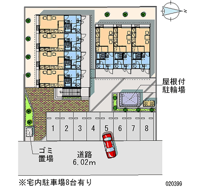 レオパレスさつき 月極駐車場