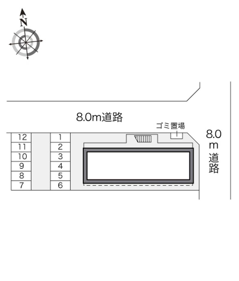 レオパレス川北 配置図