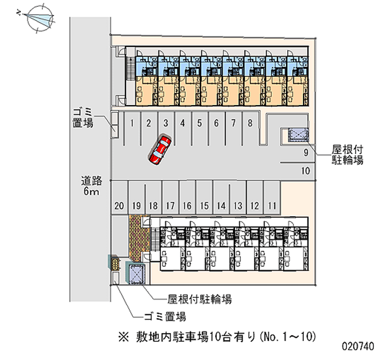 レオパレスａｂｒｉ 月極駐車場